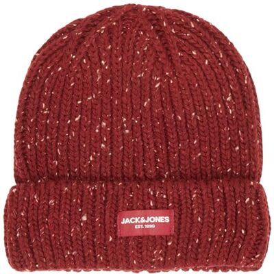 JACK & JONES Herr Jaccliff Nap Beanie Cold Weather Hat, Cabernet, En Storlek JACK & JONES Herr Jaccliff Nap Beanie Cold Weather Hat, Cabernet, En Storlek