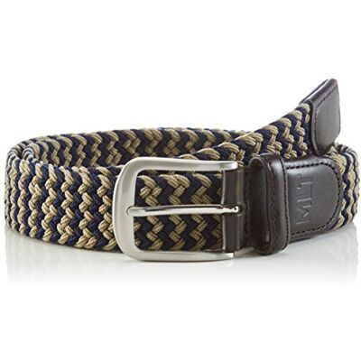 MLT Belts & Accessoires MLT Belts & Tillbehör Bali bälte herr, flerfärgad (taupe navy 1028), 110 cm MLT Belts & Accessoires MLT Belts & Tillbehör Bali bälte herr, flerfärgad (taupe navy 1028), 110 cm