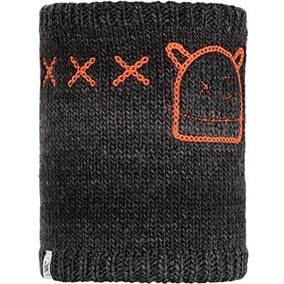 Buff Barnmonster Jolly Jnr stickad halsvärmare, svart, en storlek Buff Barnmonster Jolly Jnr stickad halsvärmare, svart, en storlek
