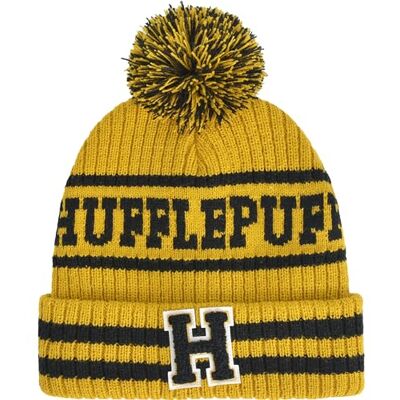 Harry Potter Concept One mössa hatt, Hogwarts Collegiate vinter stickad mössa med manschett och pom, Hufflepuff, one size Harry Potter Concept One mössa hatt, Hogwarts Collegiate vinter stickad mössa med manschett och pom, Hufflepuff, one size