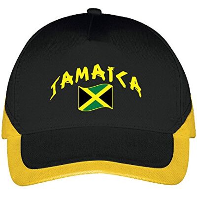 Supportershop Jamaica Baseball-Cap, svart, en storlek Supportershop Jamaica Baseball-Cap, svart, en storlek