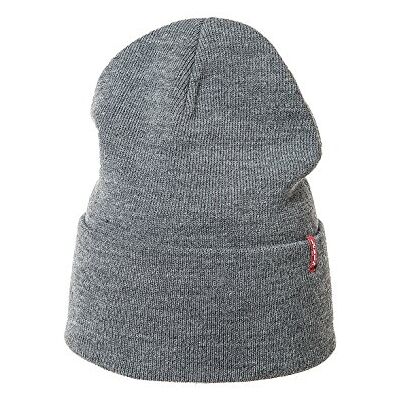 Levi's Stickad mössa för män, Vanlig grå, one size Levi's Stickad mössa för män, Vanlig grå, one size