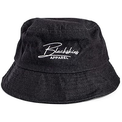 Blackskies EOS Bucket Hat Herr dam unisex solhatt fiskarhatt jeans denim, Eos svart, En Storlek Blackskies EOS Bucket Hat Herr dam unisex solhatt fiskarhatt jeans denim, Eos svart, En Storlek