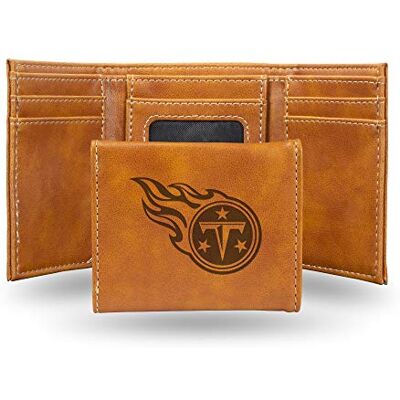 Rico Industries NFL lasergraverad tredelad plånbok, brun Lagfärg 3.25 x 4-inches Rico Industries NFL lasergraverad tredelad plånbok, brun Lagfärg 3.25 x 4-inches