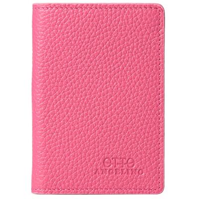 Otto Angelino Bifold äkta läderplånbok – passstil – ID, bankkort, kontanter, RFID-blockering – unisex, Rosa, en storlek Otto Angelino Bifold äkta läderplånbok – passstil – ID, bankkort, kontanter, RFID-blockering – unisex, Rosa, en storlek