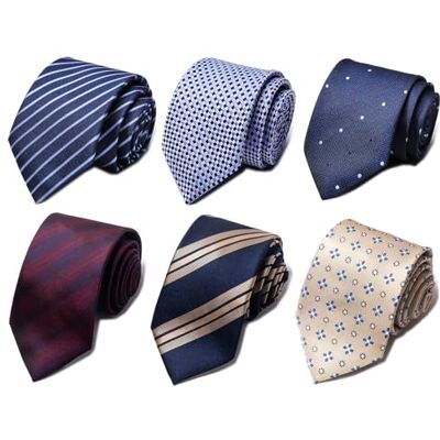 Passabin slips för män slips vävd jacquard slips set 6 st, Guld, röd, himmelsblå, blå, 2.95 inches*57.5 inches Passabin slips för män slips vävd jacquard slips set 6 st, Guld, röd, himmelsblå, blå, 2.95 inches*57.5 inches