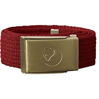 Fjällräven Hundräv barn kanvas mässing bälte, lava, one size Fjällräven Hundräv barn kanvas mässing bälte, lava, one size