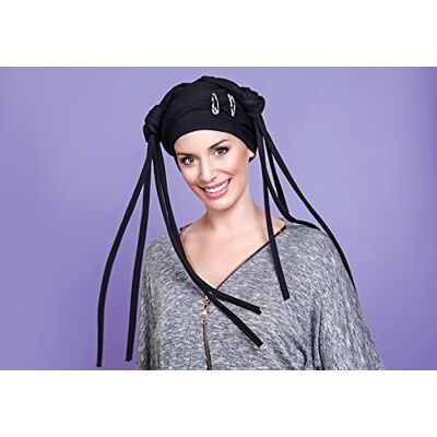 NJ CREATION NJ skapande turban Kibou multi Kant svart NJ CREATION NJ skapande turban Kibou multi Kant svart
