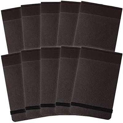 SUMMIT Topp-kortskydd pannband elastiskt band anteckningsbok – svart (paket med 10) 76 x 127mm Svart SUMMIT Topp-kortskydd pannband elastiskt band anteckningsbok – svart (paket med 10) 76 x 127mm Svart