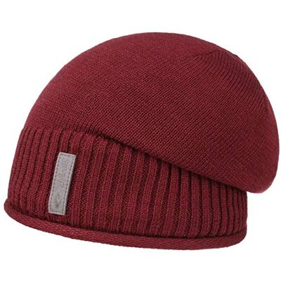 CHILLOUTS Etien Beanie med Foder Damer/Herrar stickad mössa vintermössa lång foder, Oversize Vinter höst-vinter One Size bordeaux CHILLOUTS Etien Beanie med Foder Damer/Herrar stickad mössa vintermössa lång foder, Oversize Vinter höst-vinter One Size bordeaux