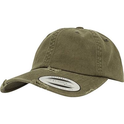 Flexfit Unisex Low Profile Destroyed Caps, buck, one size Flexfit Unisex Low Profile Destroyed Caps, buck, one size