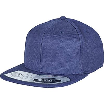 Flexfit 110 Fitted Snapback, unisexkeps för kvinnor och män, baseballkeps med platt skärm, marinblå, one size Flexfit 110 Fitted Snapback, unisexkeps för kvinnor och män, baseballkeps med platt skärm, marinblå, one size
