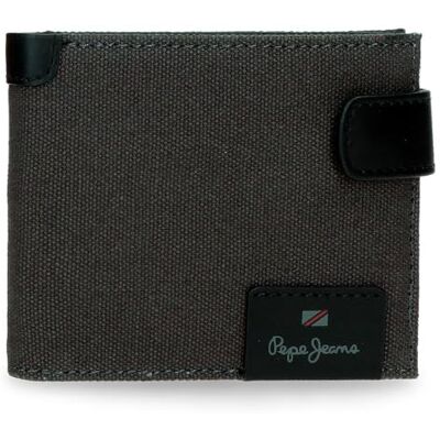 Pepe Jeans Hilltop horisontell plånbok med klickstängning grå 11 x 8,5 x 1 cm läder av joumma väskor, Grå, Talla única, Horisontell plånbok med klickstängning Pepe Jeans Hilltop horisontell plånbok med klickstängning grå 11 x 8,5 x 1 cm läder av joumma väskor, Grå, Talla única, Horisontell plånbok med klickstängning