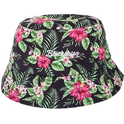 Blackskies ® Bucket Hat Kvinnor män solhatt fiskarhatt med blommönster stor sommar sommarhatt för semesterkeps – baseballkeps män kvinnor unisex streetwear utomhus fritid, oahu, one size Blackskies ® Bucket Hat Kvinnor män solhatt fiskarhatt med blommönster stor sommar sommarhatt för semesterkeps – baseballkeps män kvinnor unisex streetwear utomhus fritid, oahu, one size