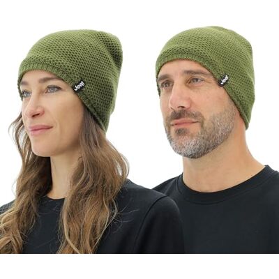 Jeep Unisex J stickad mössa J23w mössa, olivgrön, en storlek, Olivgrön, En Storlek Jeep Unisex J stickad mössa J23w mössa, olivgrön, en storlek, Olivgrön, En Storlek
