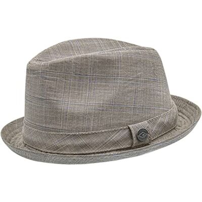 CHILLOUTS Herr hålsloy hatt hatt, marin Check, S-M CHILLOUTS Herr hålsloy hatt hatt, marin Check, S-M