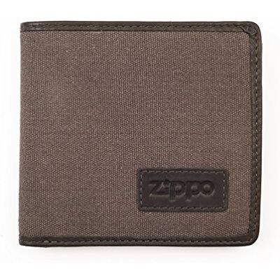 Zippo -plånbok – Läder, linne – Brun, mocka – Plånbok för dam och herr– Portmonnä med myntfack – Perfekt för kort och sedlar Zippo -plånbok – Läder, linne – Brun, mocka – Plånbok för dam och herr– Portmonnä med myntfack – Perfekt för kort och sedlar