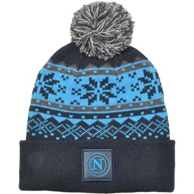 Enzo Castellano SSC NAPOLI Jacquard läderlapp hatt 50% PC 50% PL 123532, Blå, one size Enzo Castellano SSC NAPOLI Jacquard läderlapp hatt 50% PC 50% PL 123532, Blå, one size