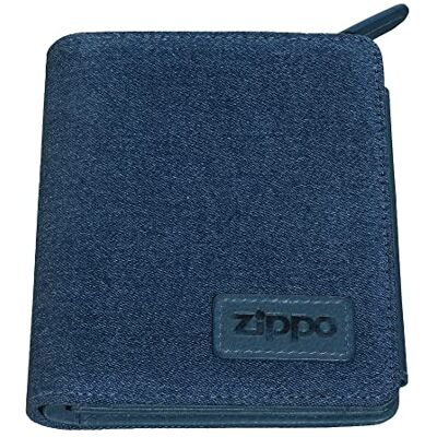 Zippo -plånbok – Denim – Blå – Plånbok för dam och herr– Portmonnä med RFID-skydd – Myntfack – Perfekt för kort och sedlar Zippo -plånbok – Denim – Blå – Plånbok för dam och herr– Portmonnä med RFID-skydd – Myntfack – Perfekt för kort och sedlar
