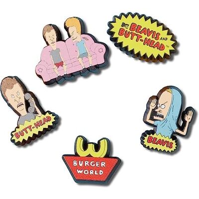 Crocs Unisex Beavis and Butthead skoberlocker, flerfärgad, en storlek, Flerfärgad, En Storlek Crocs Unisex Beavis and Butthead skoberlocker, flerfärgad, en storlek, Flerfärgad, En Storlek