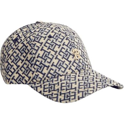 Tommy Hilfiger Kvinnor Th Monogram keps AW0AW18916 keps, blå, en storlek Tommy Hilfiger Kvinnor Th Monogram keps AW0AW18916 keps, blå, en storlek