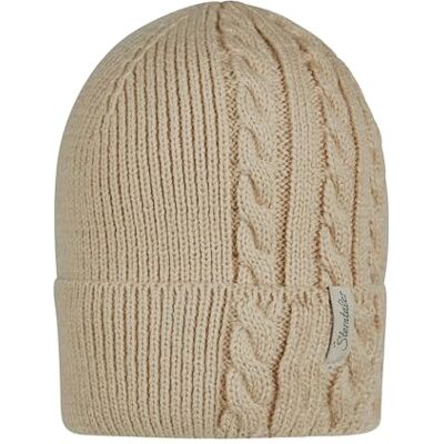 Sterntaler stickad mössa kombi, Gråbeige, 49 Sterntaler stickad mössa kombi, Gråbeige, 49