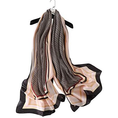 YMXHHB Silkeshalsduk, mullbärssilke, modehalsdukar, lång, lätt sjal, one size YMXHHB Silkeshalsduk, mullbärssilke, modehalsdukar, lång, lätt sjal, one size
