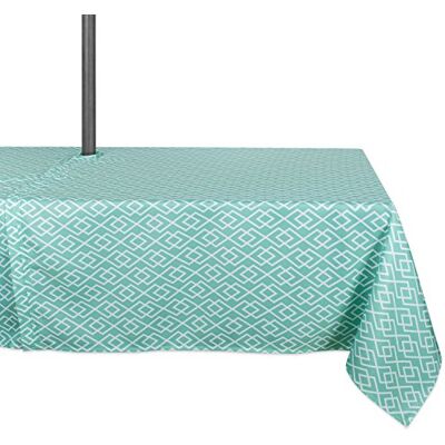 DII 100% polyester, spillsäker, maskintvättbar, bordsduk för utomhusbruk med paraply täckta bord, runda, Aqua Diamant, säten 6 till 8 personer, 60 x 84 – dragkedja DII 100% polyester, spillsäker, maskintvättbar, bordsduk för utomhusbruk med paraply täckta bord, runda, Aqua Diamant, säten 6 till 8 personer, 60 x 84 – dragkedja