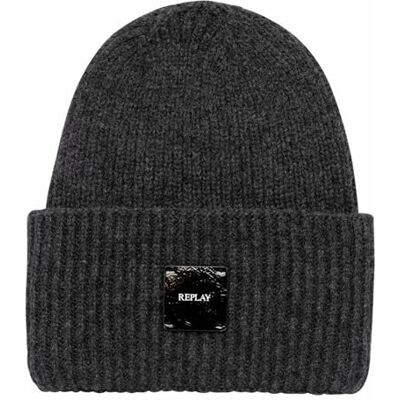 Replay mössa för kvinnor, 0028 GRANIT GRAY, En Storlek Replay mössa för kvinnor, 0028 GRANIT GRAY, En Storlek