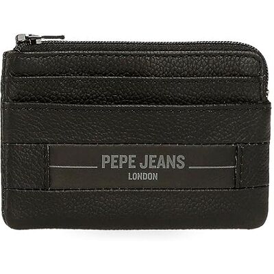 Pepe Jeans Checkbox plånbok svart 11 x 7 x 1,5 cm läder, svart, storlek única, plånbok, svart, Taille unique, Plånbok Pepe Jeans Checkbox plånbok svart 11 x 7 x 1,5 cm läder, svart, storlek única, plånbok, svart, Taille unique, Plånbok