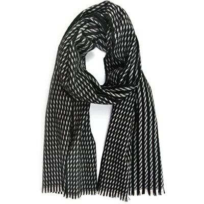 collezione alessandro italiensk sjal Lia med tupp utseende 60 cm x 180 cm, svart, En Storlek collezione alessandro italiensk sjal Lia med tupp utseende 60 cm x 180 cm, svart, En Storlek