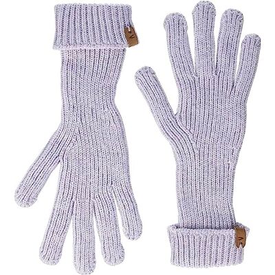 camel active stickade handskar för kvinnor av en bomullshmirblandning, malva, Small camel active stickade handskar för kvinnor av en bomullshmirblandning, malva, Small