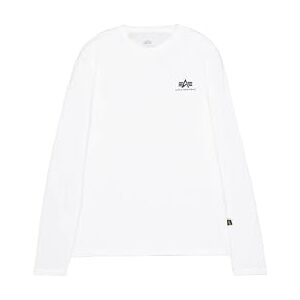 Alpha Industries Basic LS Small Logo Långärmad för män White Alpha Industries Basic LS Small Logo Långärmad för män White
