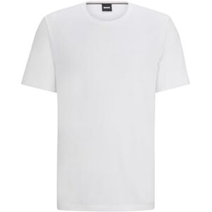 Boss Herr Mix&Match T-shirt R normal passform T-shirt av stretchbomull med logotypbroderi, vit100, XXL Boss Herr Mix&Match T-shirt R normal passform T-shirt av stretchbomull med logotypbroderi, vit100, XXL