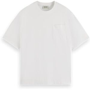 Scotch & Soda Core – 3 Crosses Loose Fit Pocket T-shirt, Vit 100, L Scotch & Soda Core – 3 Crosses Loose Fit Pocket T-shirt, Vit 100, L