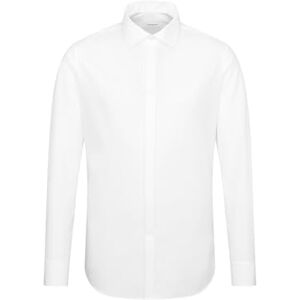 Seidensticker Silkesdekal business skjorta – slim fit – strykfri – Kent krage – långärmad – kuvertmanschett – 100% bomull, Vit (vit 01), 44 SE Seidensticker Silkesdekal business skjorta – slim fit – strykfri – Kent krage – långärmad – kuvertmanschett – 100% bomull, Vit (vit 01), 44 SE