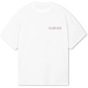 GUNTHER T-shirt emblem, Vitt och blått, M GUNTHER T-shirt emblem, Vitt och blått, M