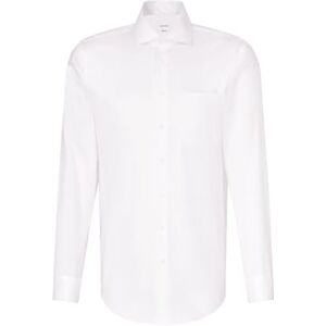 Seidensticker business herrskjorta – klassisk passform – ingen strykning – Kent krage – långärmad – 100% bomull, Vit (vit 01), XXL Seidensticker business herrskjorta – klassisk passform – ingen strykning – Kent krage – långärmad – 100% bomull, Vit (vit 01), XXL