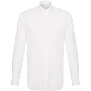 Seidensticker Business herrskjorta smal passform ingen strykning Kent-krage långärmad 100% bomull, Vit (vit 01) mörk, 37 Seidensticker Business herrskjorta smal passform ingen strykning Kent-krage långärmad 100% bomull, Vit (vit 01) mörk, 37