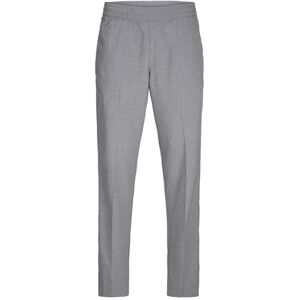 JACK & JONES Klassiska byxor för män, avslappnad passform, klassiska byxor, Grå melange, L JACK & JONES Klassiska byxor för män, avslappnad passform, klassiska byxor, Grå melange, L