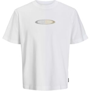 JACK & JONES Jcopacer branding Print Tee Ss Cre Pls, Ljus vit, 5XL JACK & JONES Jcopacer branding Print Tee Ss Cre Pls, Ljus vit, 5XL