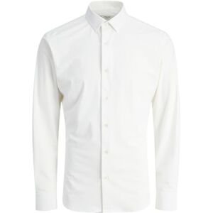 JACK & JONES Jprblaactive Stretch Ls Shirt Sn, Vit, XS JACK & JONES Jprblaactive Stretch Ls Shirt Sn, Vit, XS
