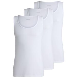 Boss TanktTop3P RibClassic trepack undertröjor av RIPP-bomull, Vit, S Boss TanktTop3P RibClassic trepack undertröjor av RIPP-bomull, Vit, S