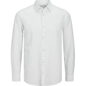 JACK & JONES Jjesummer Shirt Ls Sn, Vit, 3XL JACK & JONES Jjesummer Shirt Ls Sn, Vit, 3XL