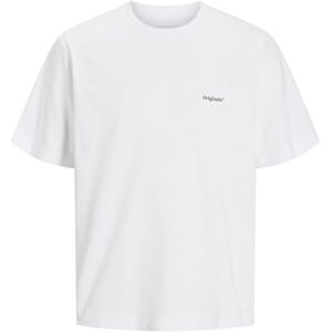 JACK & JONES T-shirt för män ryggtryck T-shirt, Ljus vit, XL JACK & JONES T-shirt för män ryggtryck T-shirt, Ljus vit, XL