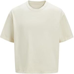 JACK & JONES Jorporto Pigment Tee Ss Crew Neck, Antik vit, XS JACK & JONES Jorporto Pigment Tee Ss Crew Neck, Antik vit, XS