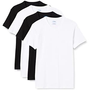 Athena Herr promo tetröja Coton organisk undertröja (förpackning med 4), Mehrfarbig (Blanc/Blanc/Noir/Noir 9050), M Athena Herr promo tetröja Coton organisk undertröja (förpackning med 4), Mehrfarbig (Blanc/Blanc/Noir/Noir 9050), M