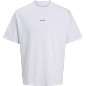 JACK & JONES Jcoconcrete text back Tee Ss Crew Neck, Ljus vit, L JACK & JONES Jcoconcrete text back Tee Ss Crew Neck, Ljus vit, L