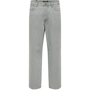 Only & Sons mäns Onsfade lös låda Tai DNM Mu Otl, ljusgrå denim, 31 W/34 L, Ljusgrå denim, 31W x 34L Only & Sons mäns Onsfade lös låda Tai DNM Mu Otl, ljusgrå denim, 31 W/34 L, Ljusgrå denim, 31W x 34L