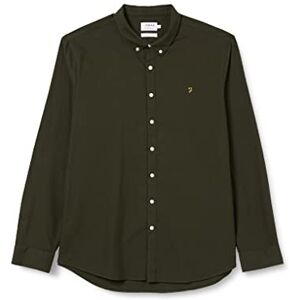Farah Herr Brewer Slim Fit Oxford skjorta i bomull, gRÖN, 3XL Farah Herr Brewer Slim Fit Oxford skjorta i bomull, gRÖN, 3XL